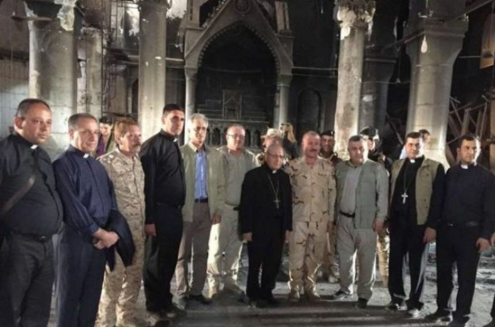 El patriarca Sako en Mosul