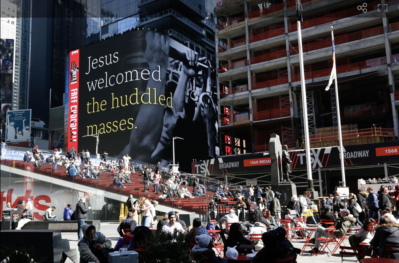 Campaña sobre Jesús en Times Square