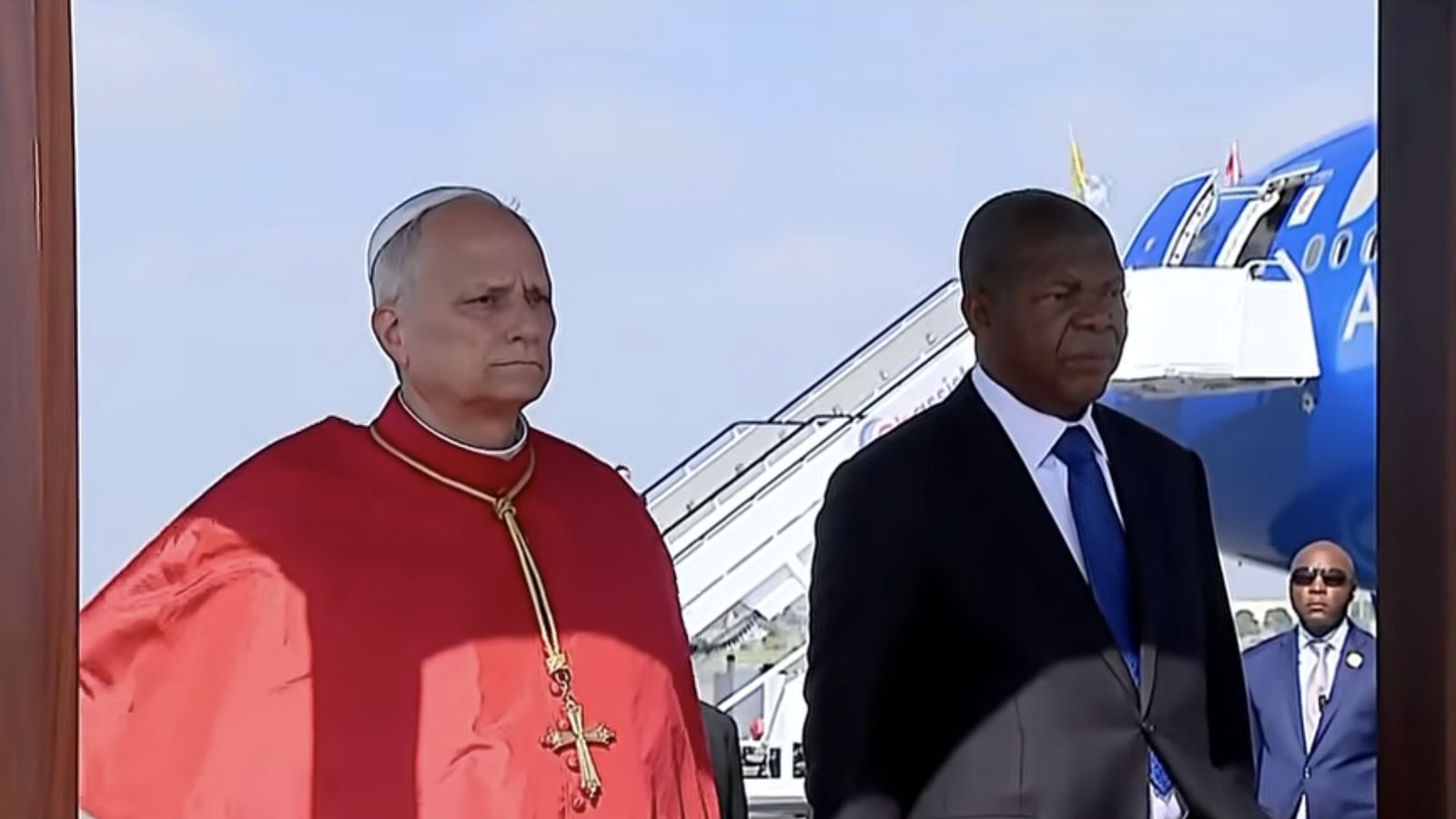 El Papa y el presidente de Angola