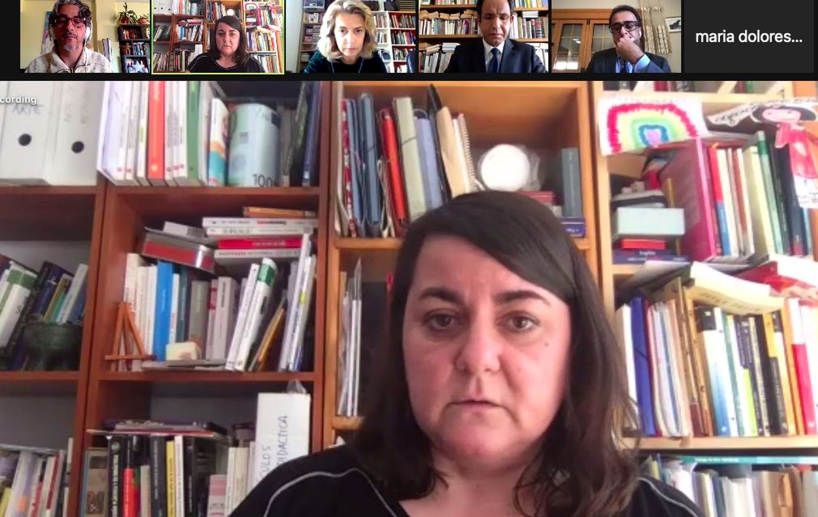 Silvia Martínez Cano, durante su intervención