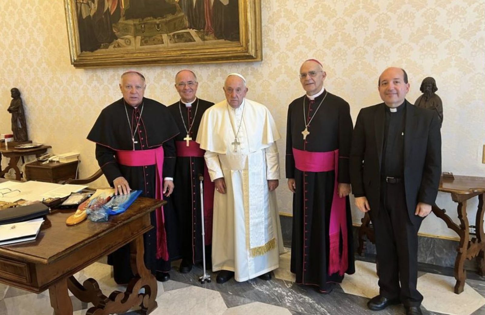 El papa recibe a la cúpula episcopal venezolana