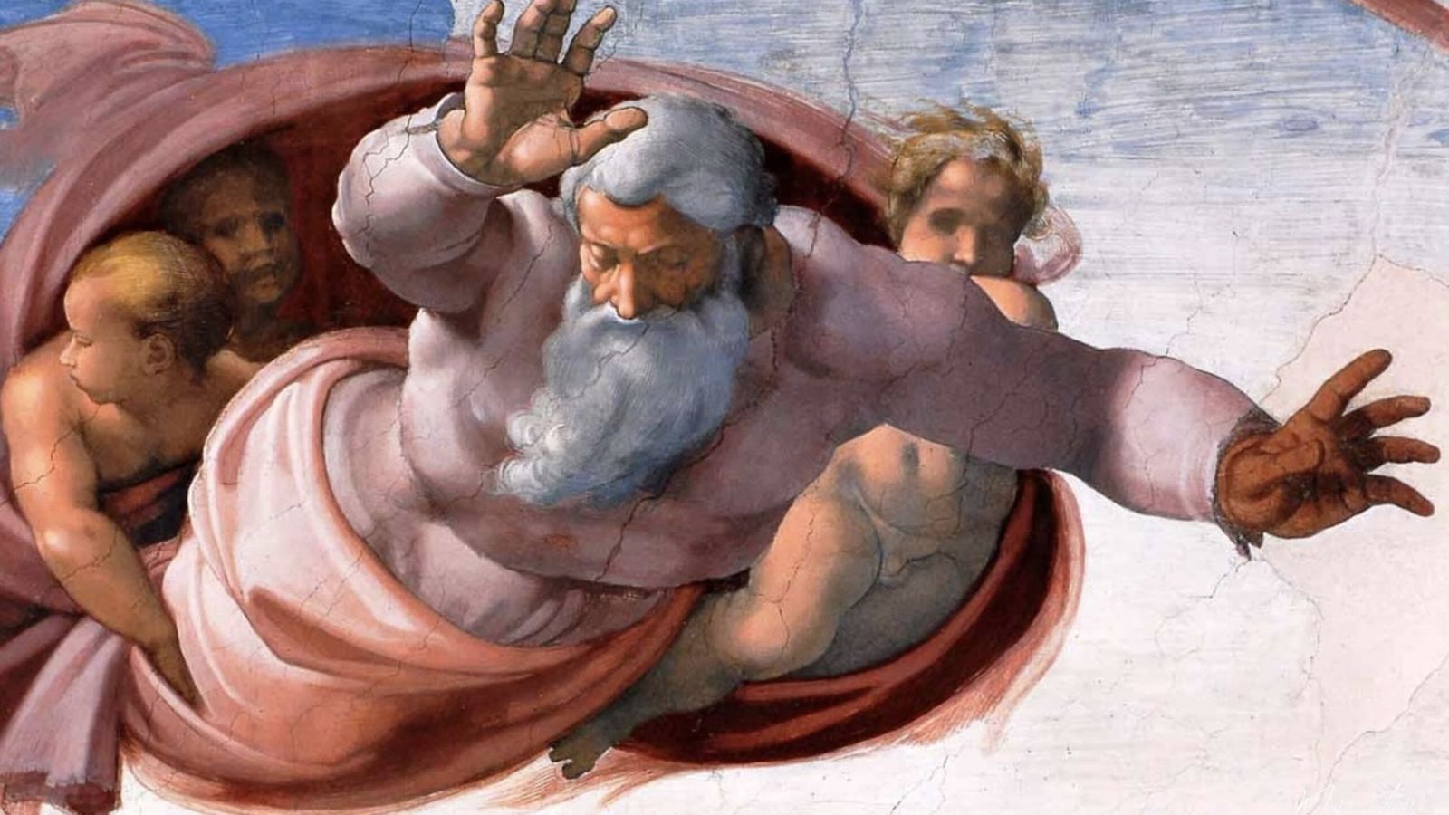 Separando las aguas de la tierra. Capilla Sixtina de Miguel Ángel