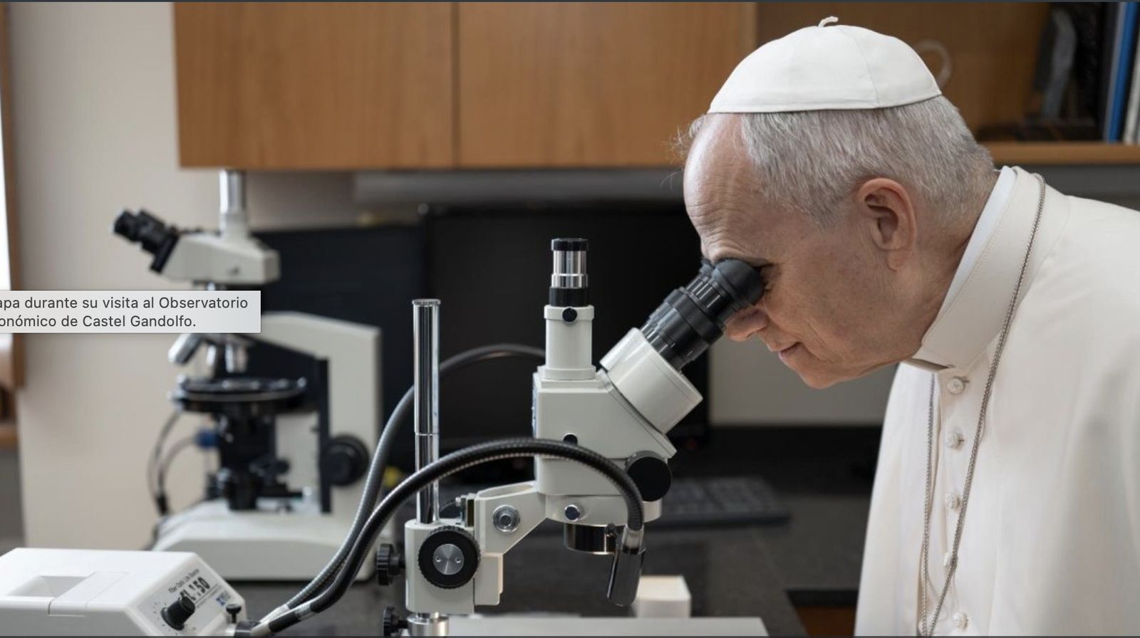 El Papa en el Observatorio vaticano
