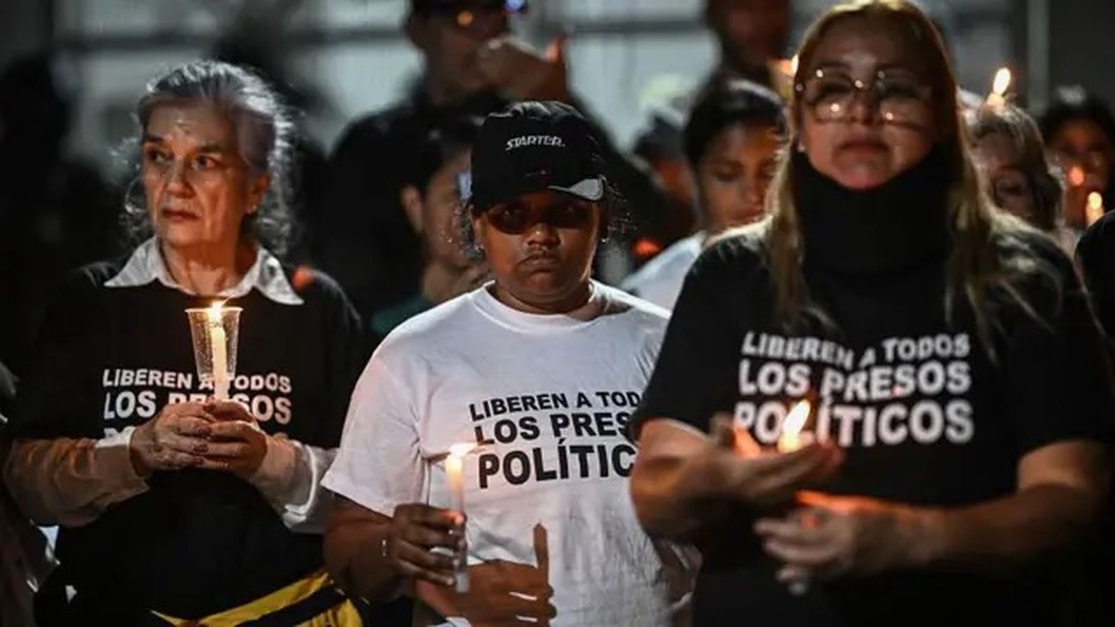 Presos politicos en Venezuela. Protesta.