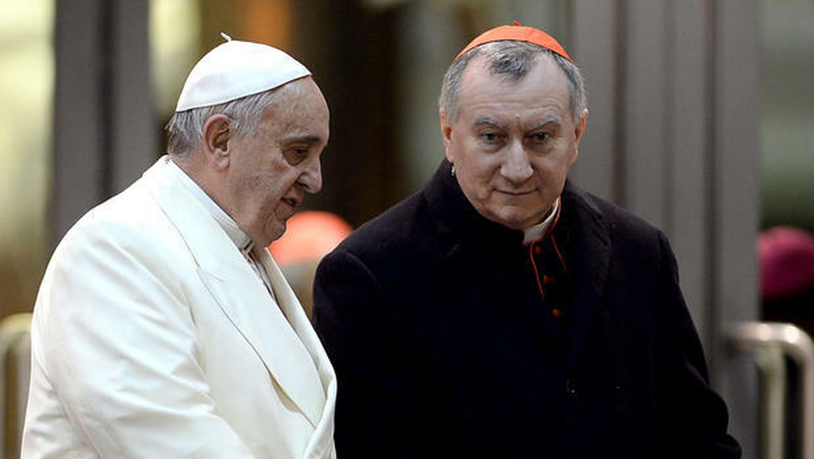 El Papa, con Parolin