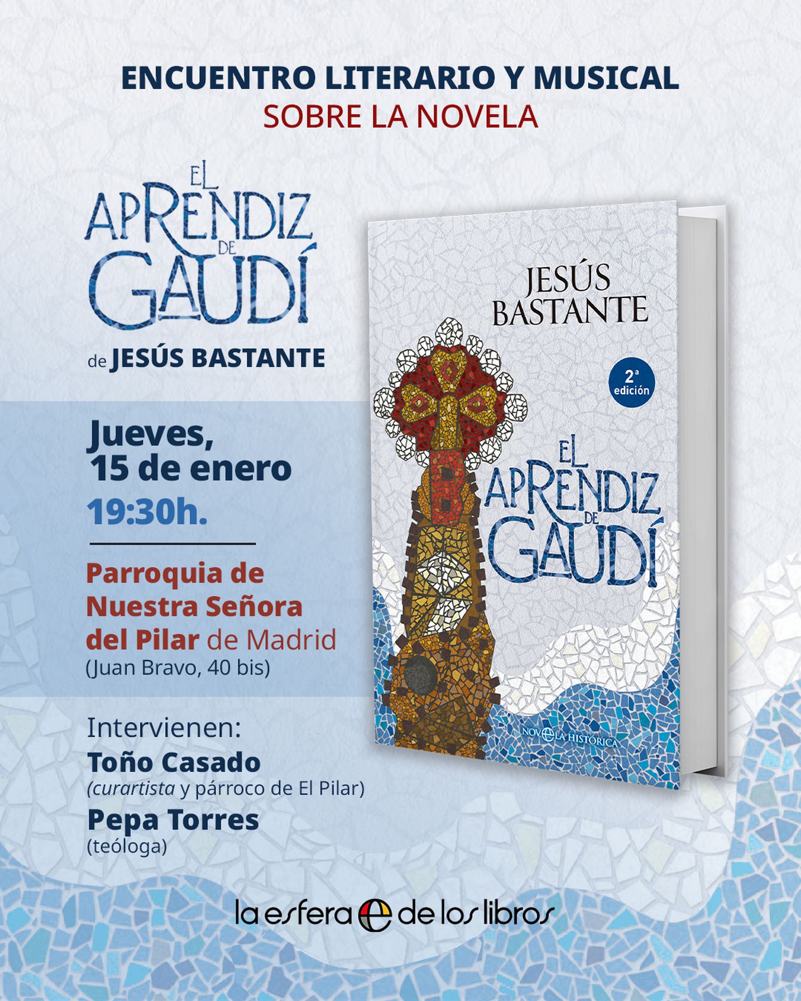 Presentación en El Pilar de El aprendiz de Gaudí