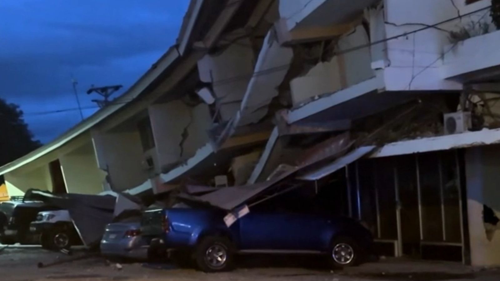Edificios destruidos por el terremooto en Panamá