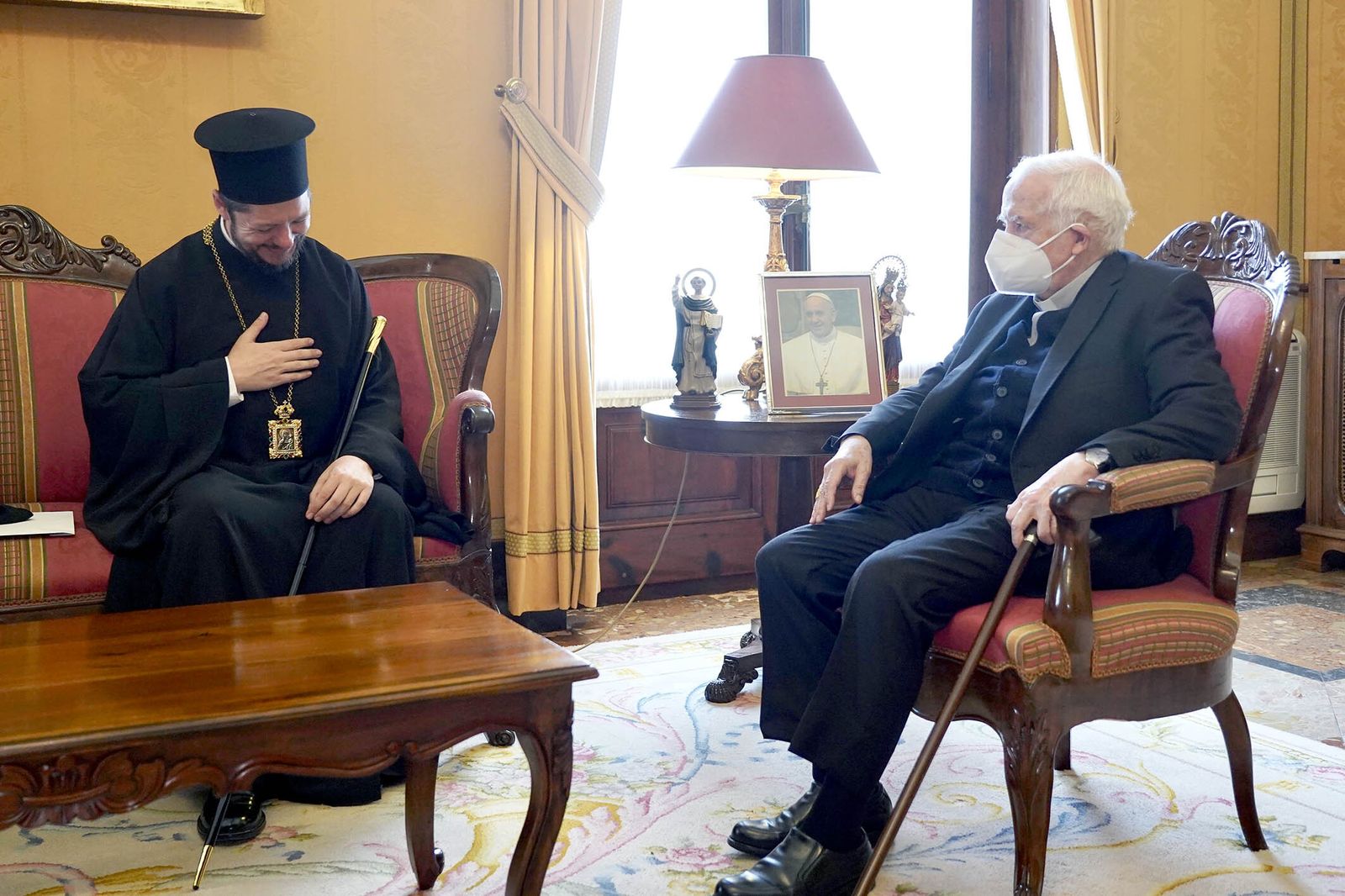 Cañizares y el arzobispo ortodoxo