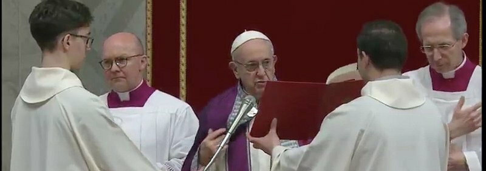 Francisco, durante la celebración