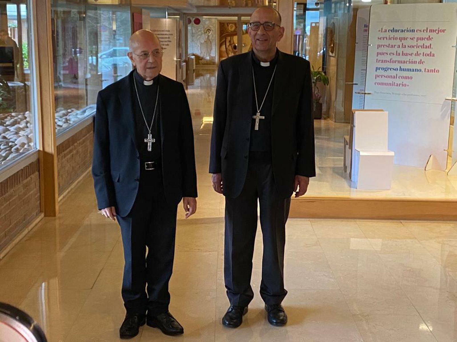 Omella, con Blázquez