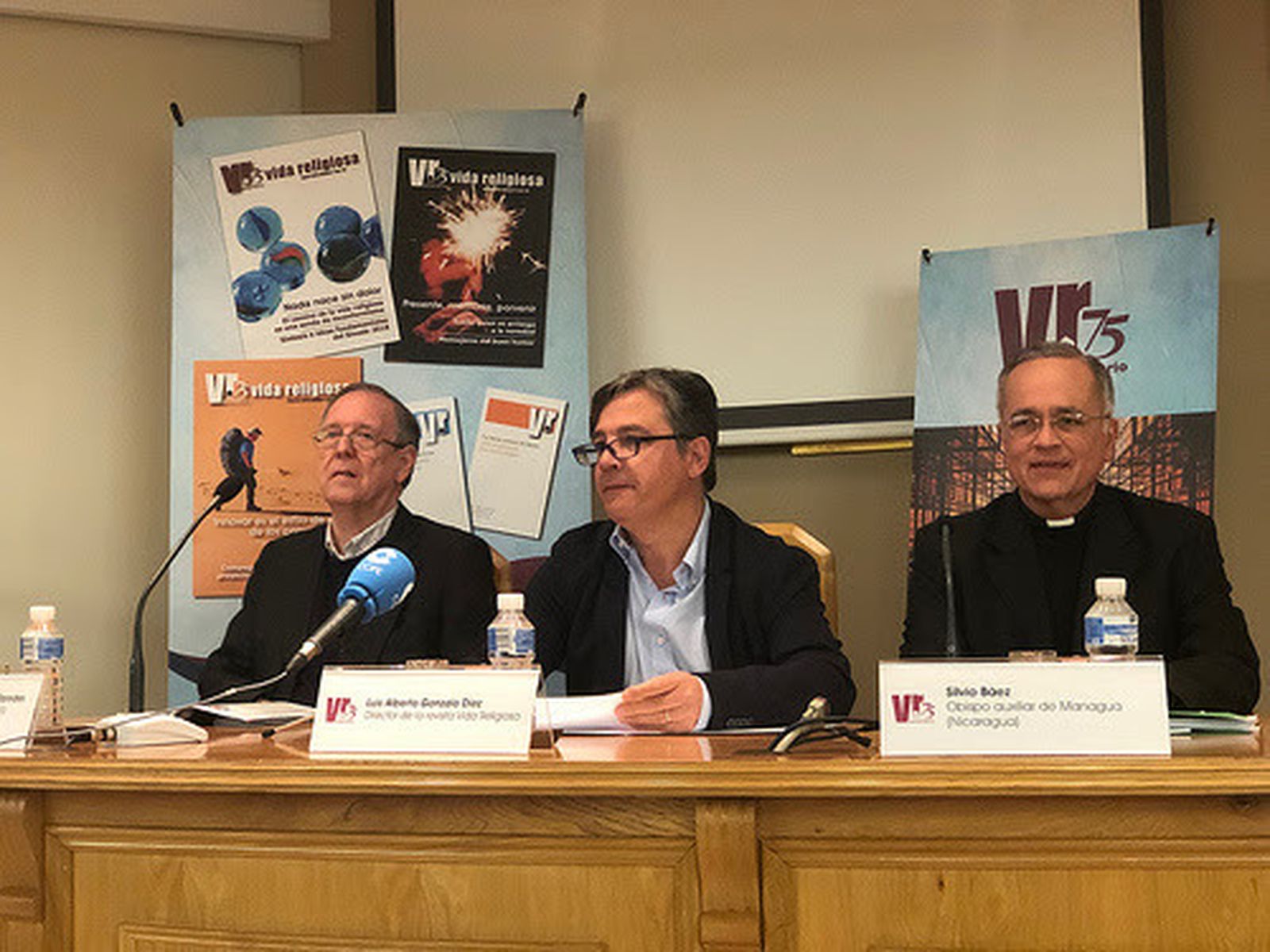 José  Cristo Rey, Luis Alberto Gonzalo y monseñor Silvio Báez