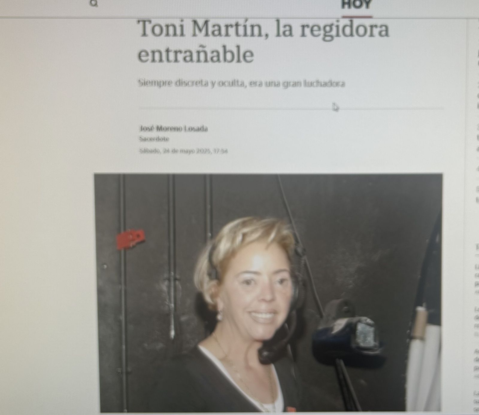 "Diles que los quiero mucho a todos" una sencilla cristiana