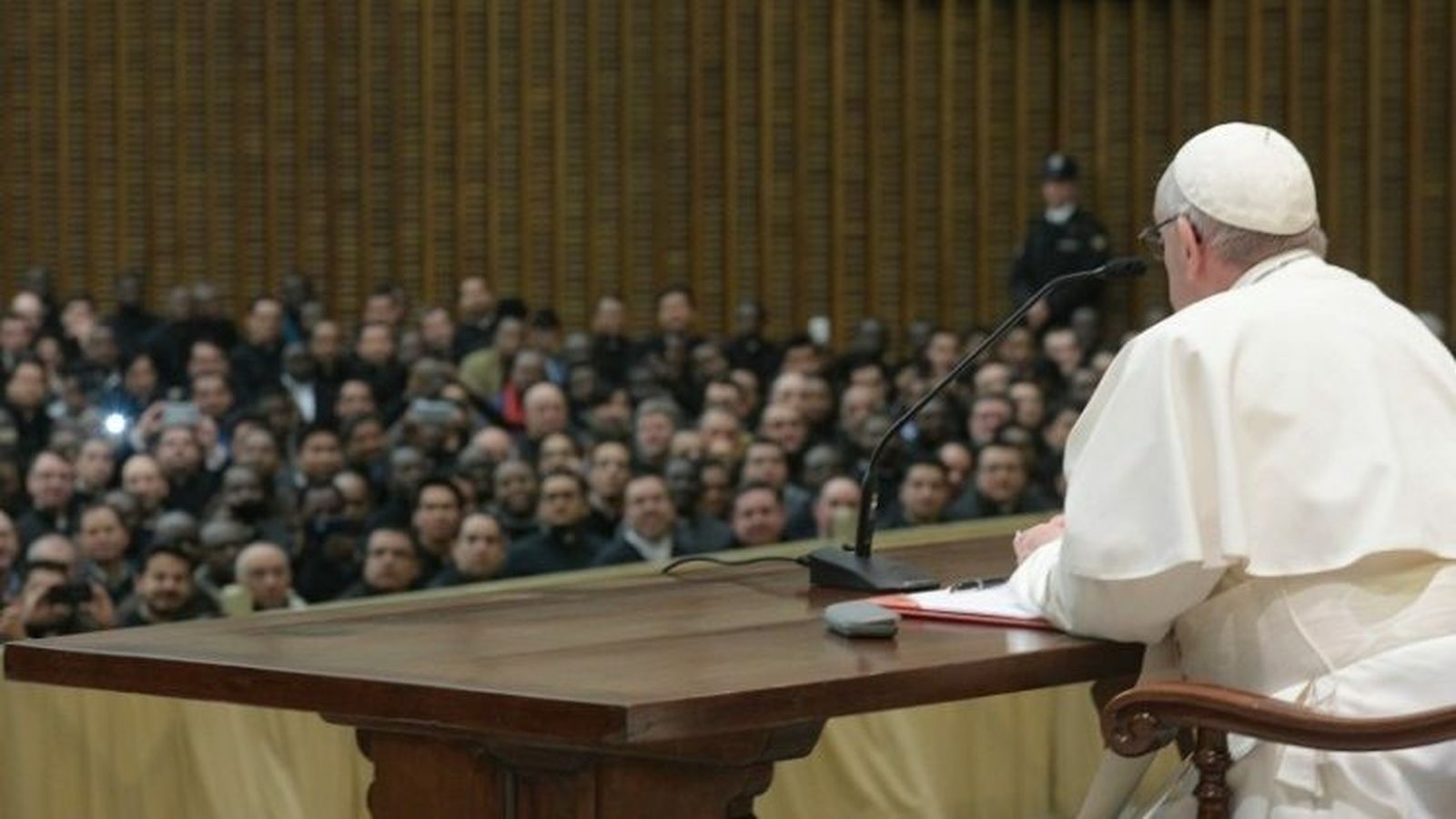 El Papa, con los seminaristas