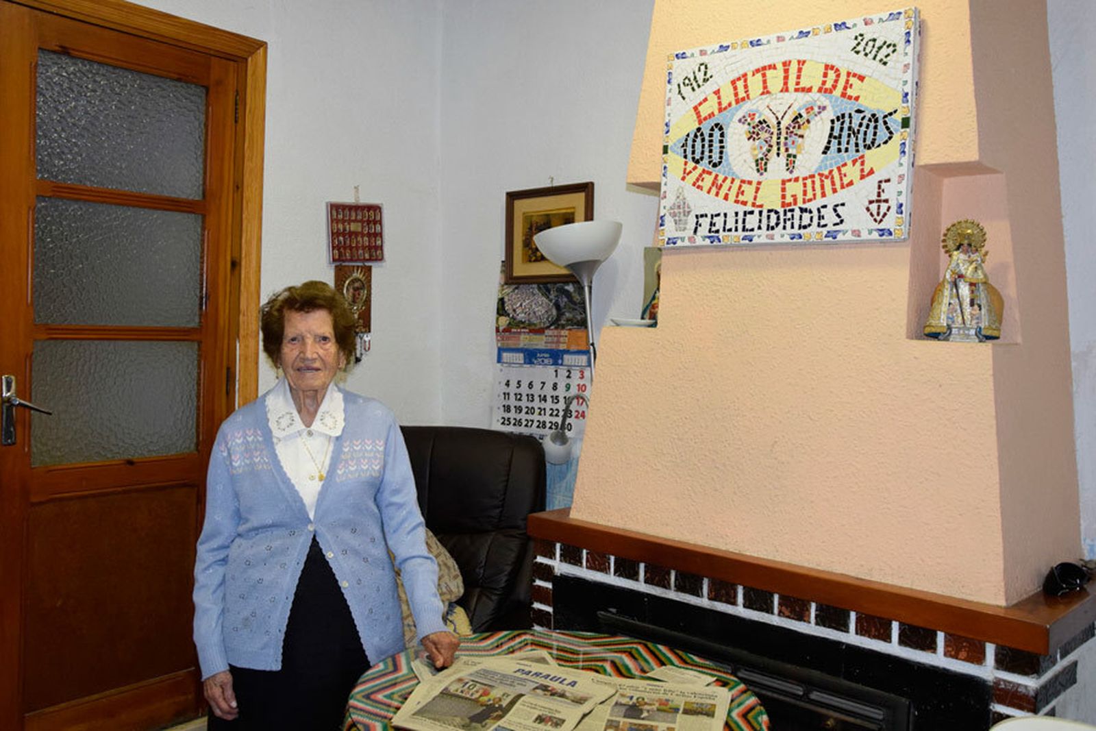 Clotilde, en su casa