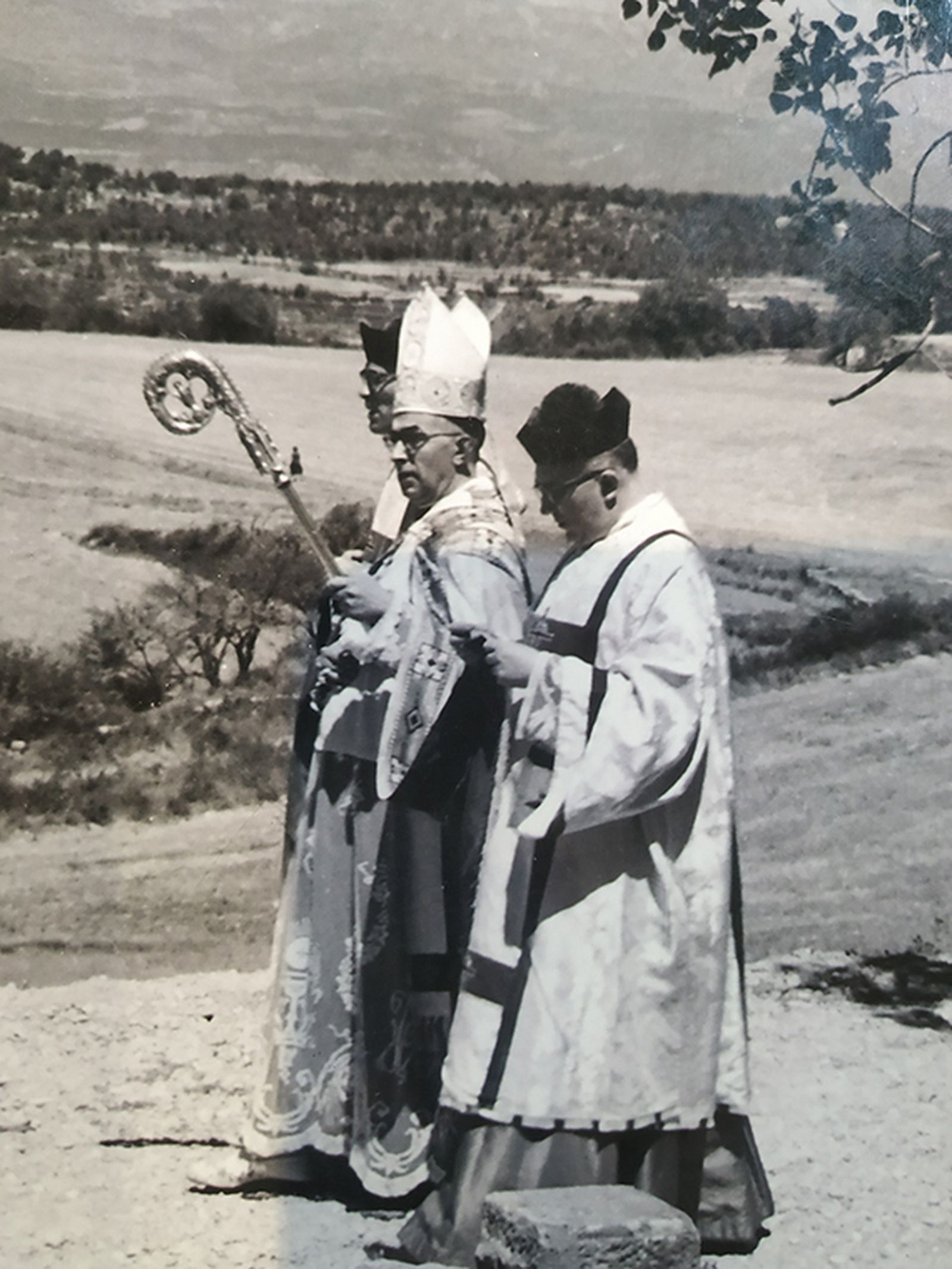 Tarancon en el santuario del Miracle el 1958