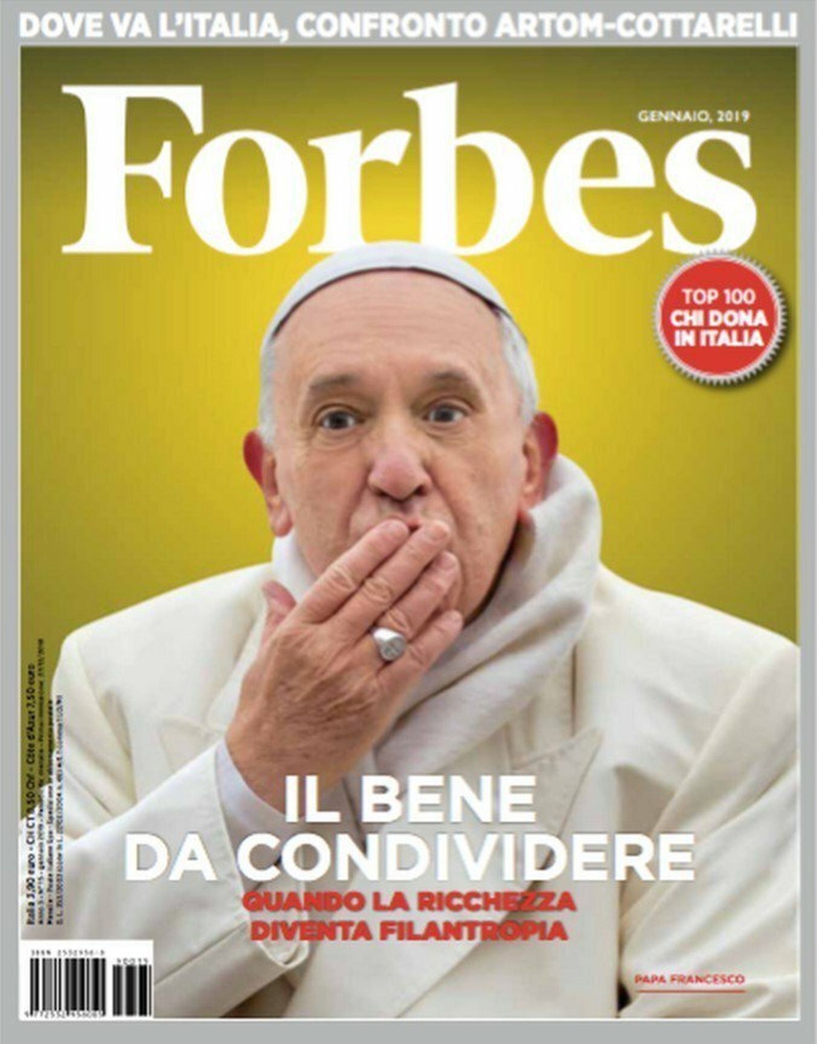 Portada del Papa en la revista 'Forbes'