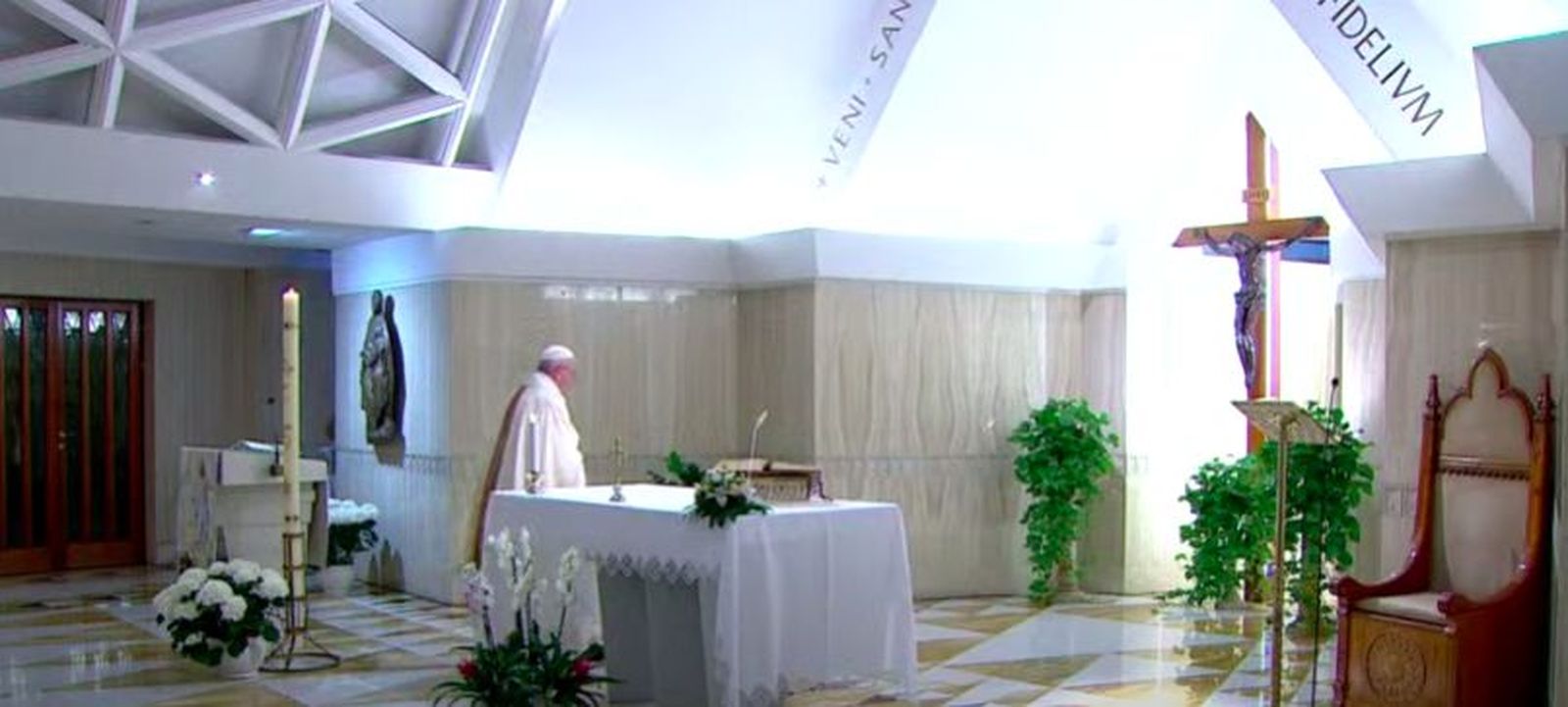 Francisco, durante la misa de hoy