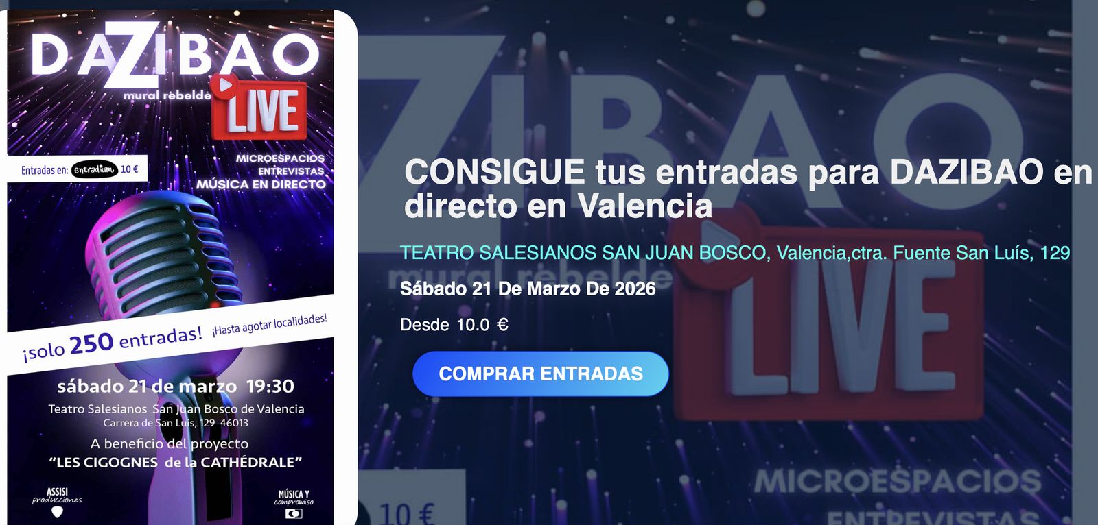 Cristóbal López Romero, protagonista del 'Dazibao' en Valencia