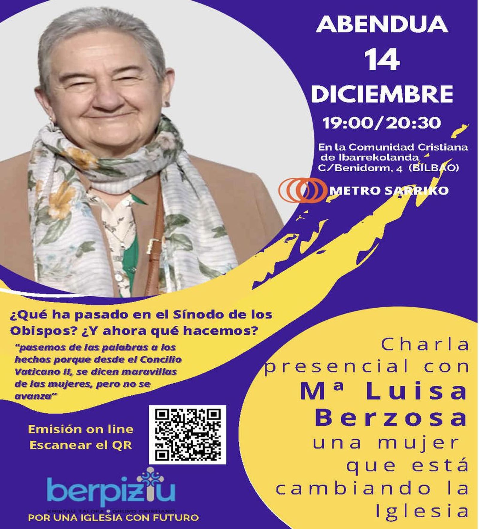 Charla de María Luisa Berzosa en Bilbao