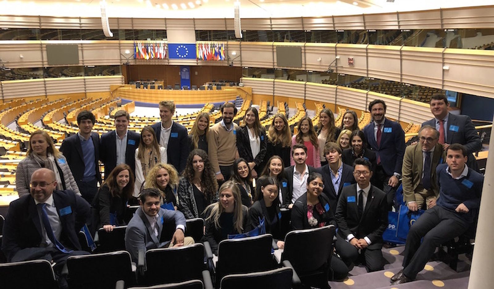 Vista de estudiantes al Parlamento Europeo