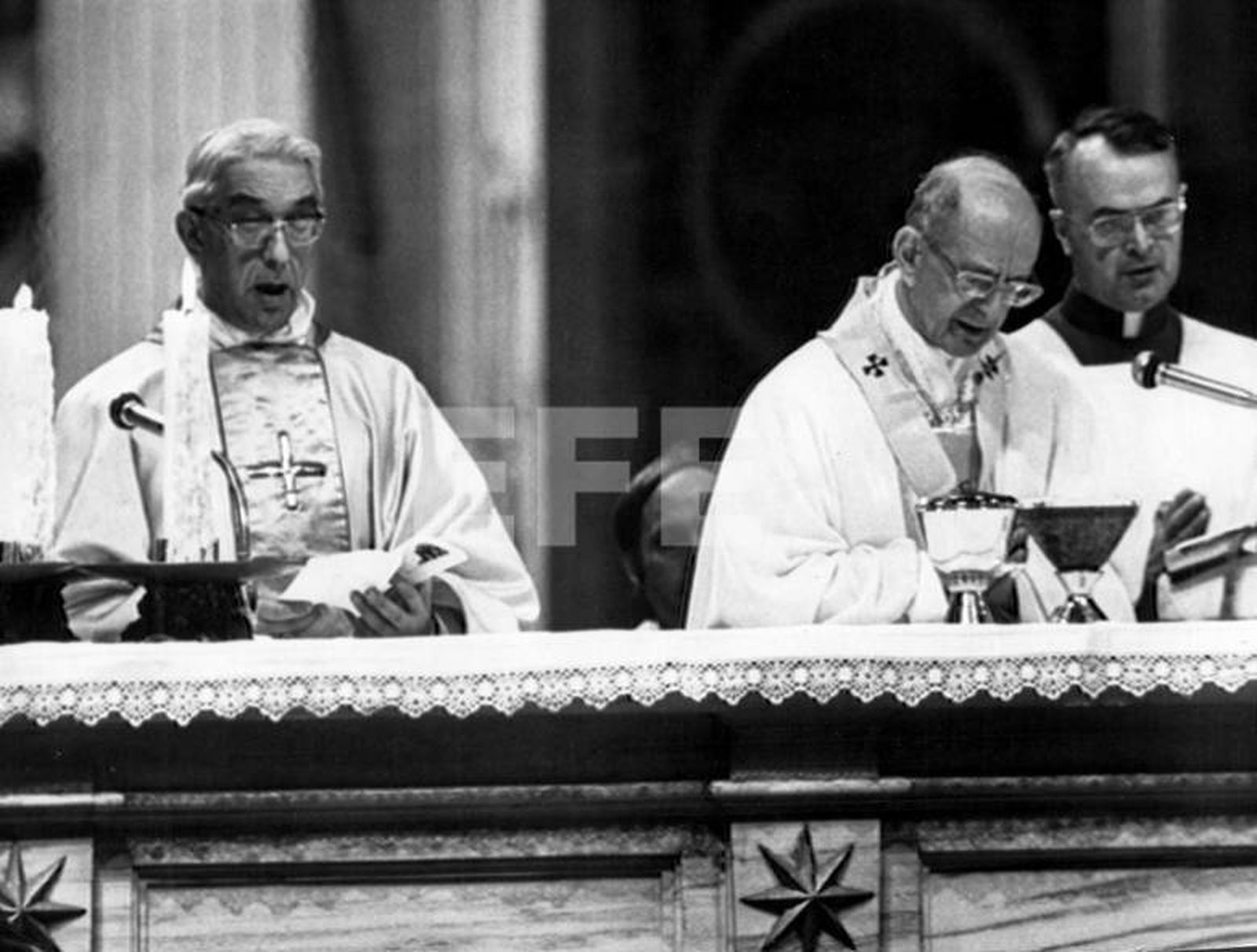 Tarancón con el papa Pablo VI