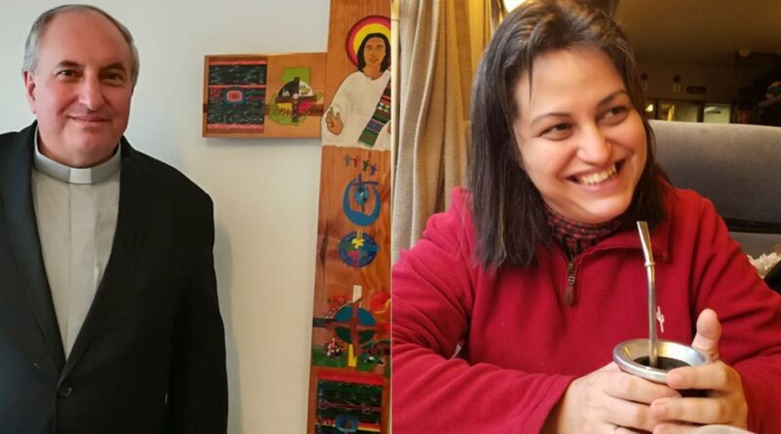 Monseñor Nannini y Malvina Baldellou