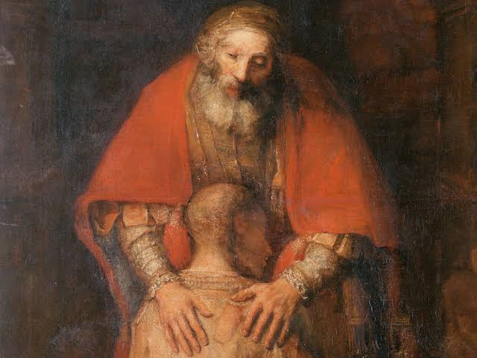 La vuelta del hijo pródigo. Detalle. Rembrandt