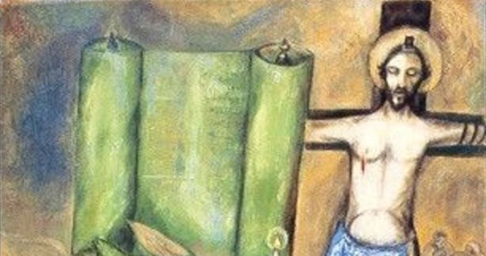 Detalle de la "Crucifixión amarilla", de M. Chagall