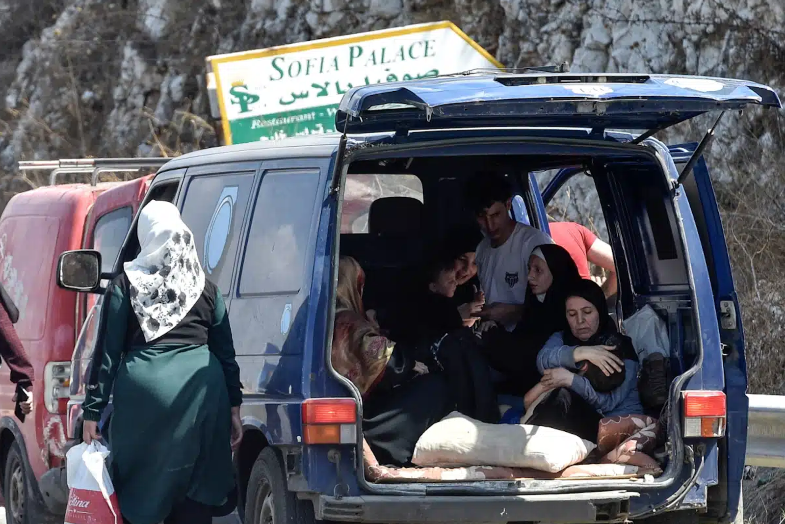 Desplazados libaneses por los bombardeos israelís de 2024