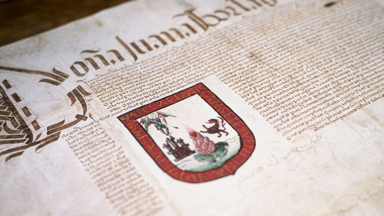 Copia facsímil del documento de la reina Juana de Castilla