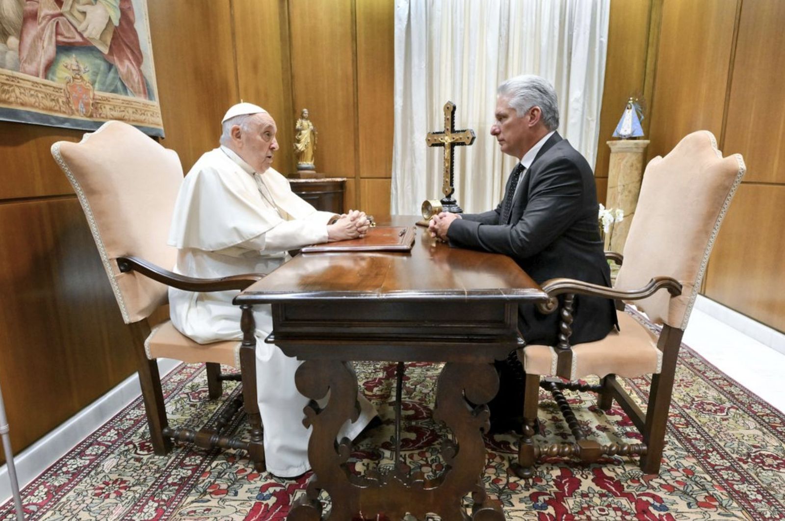 Francisco, con Díaz-Canel