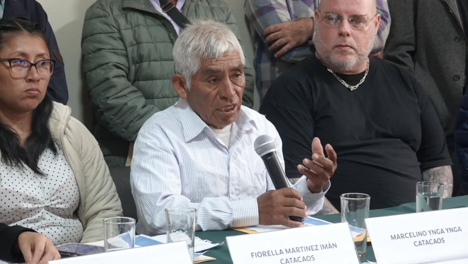 Marcelino Ynga junto a José Enrique Escardó