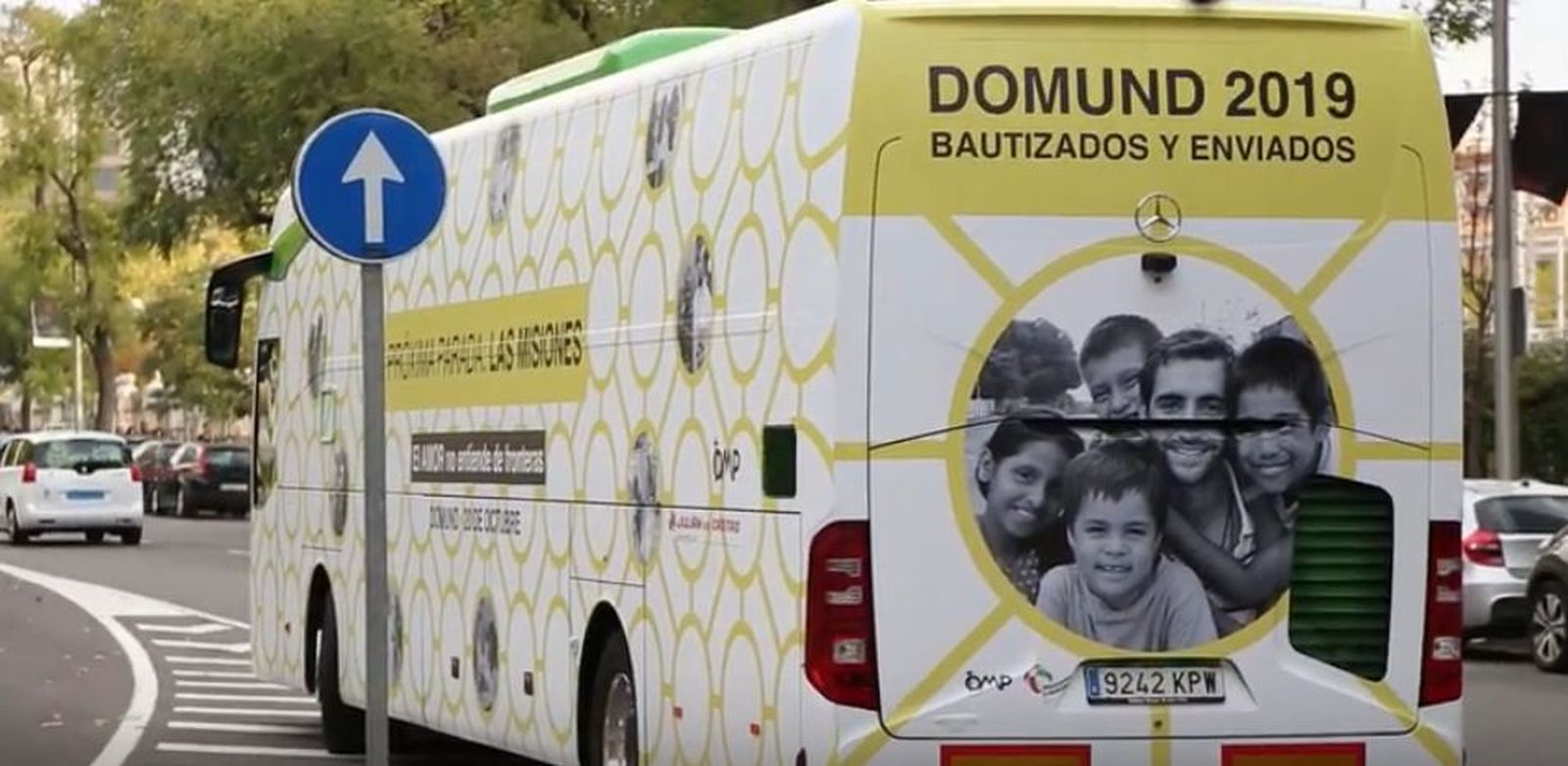 El 'bus del DOMUND', en Madrid
