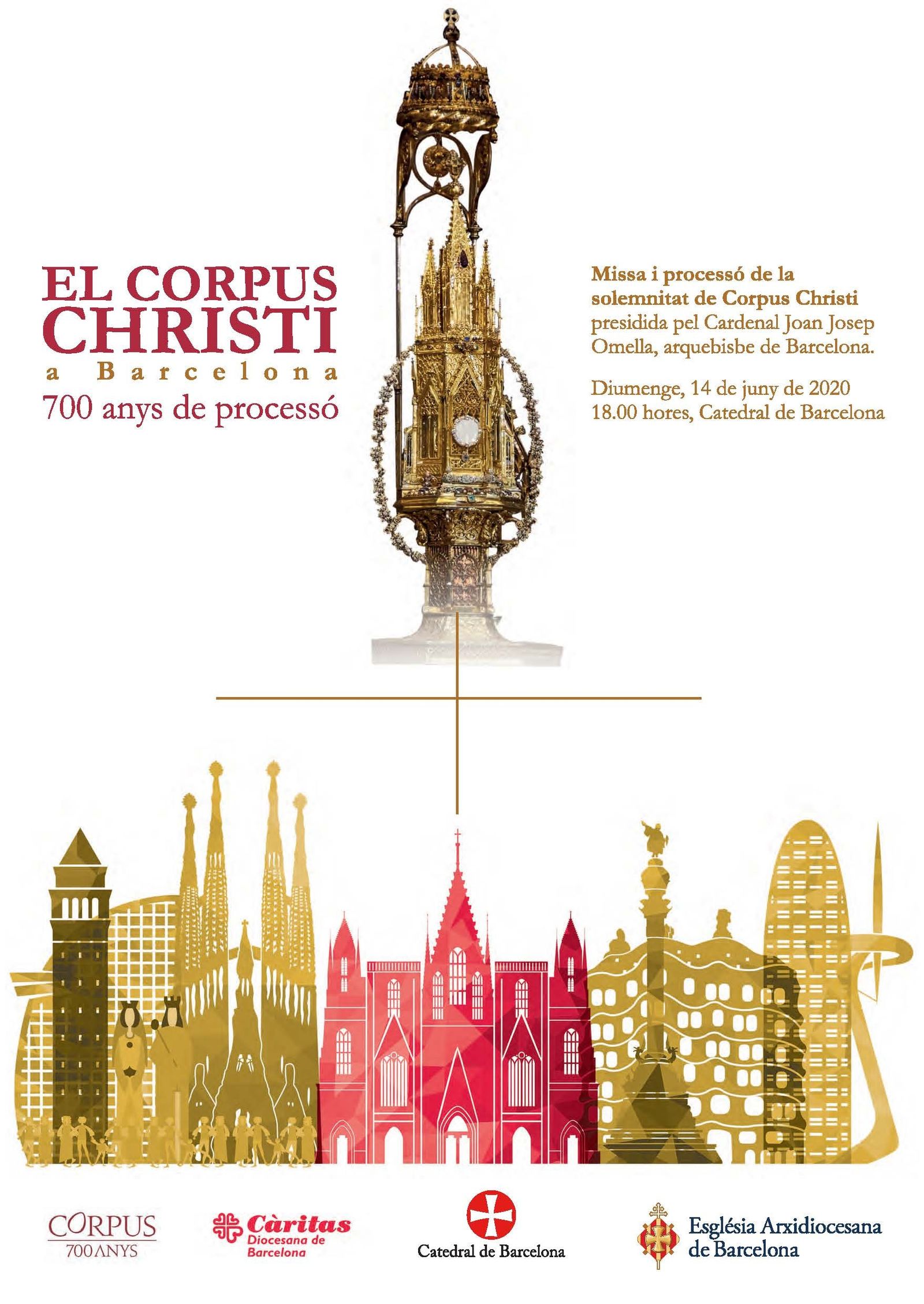 Se cumplen 700 años de la primera procesión del Corpus en Barcelona