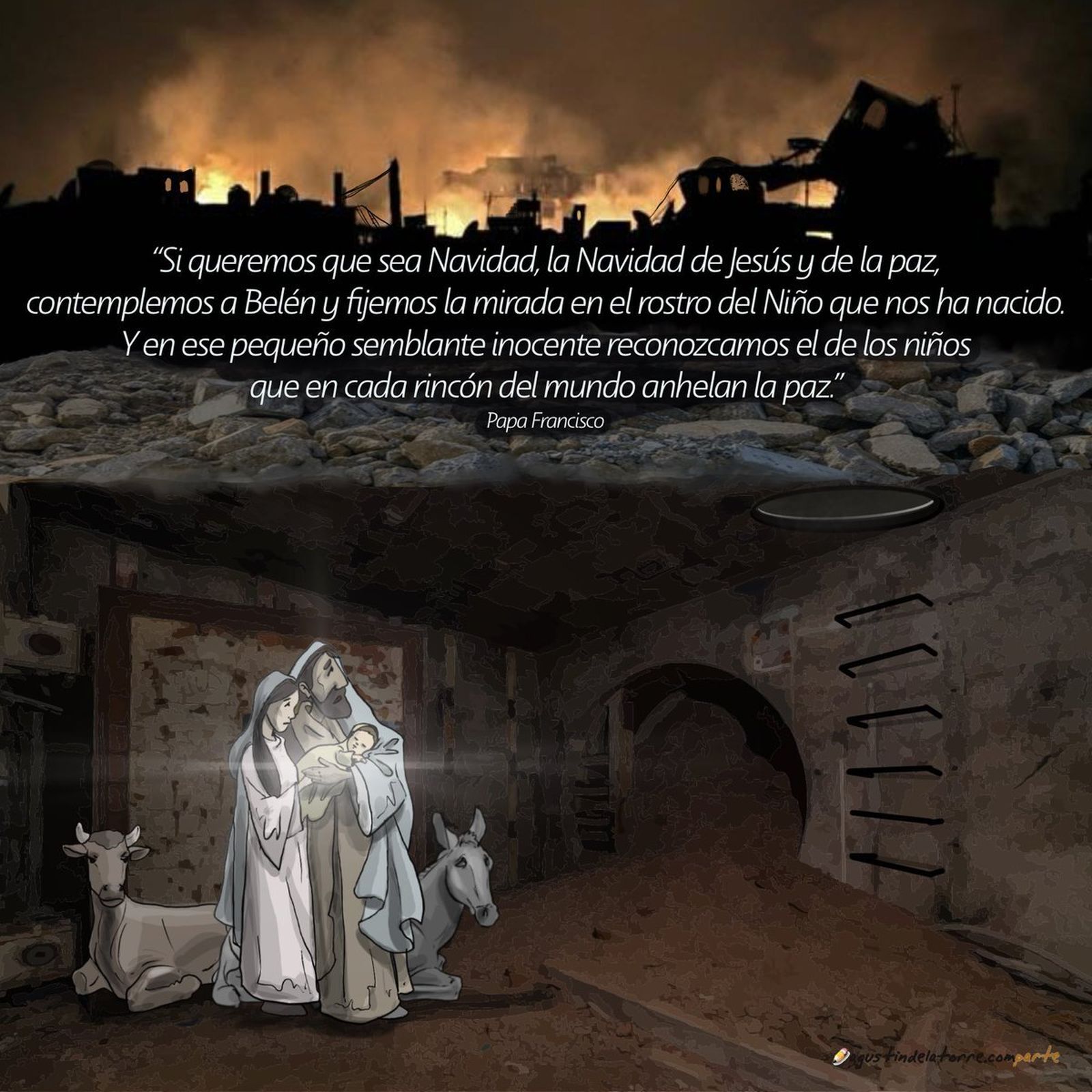 "Vayamos a Belén y pidamos a Jesús la paz"