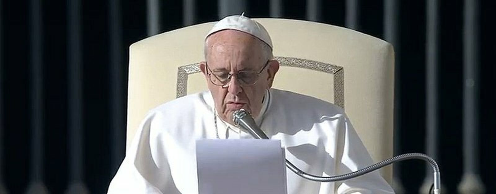 Francisco, durante su audiencia de hoy