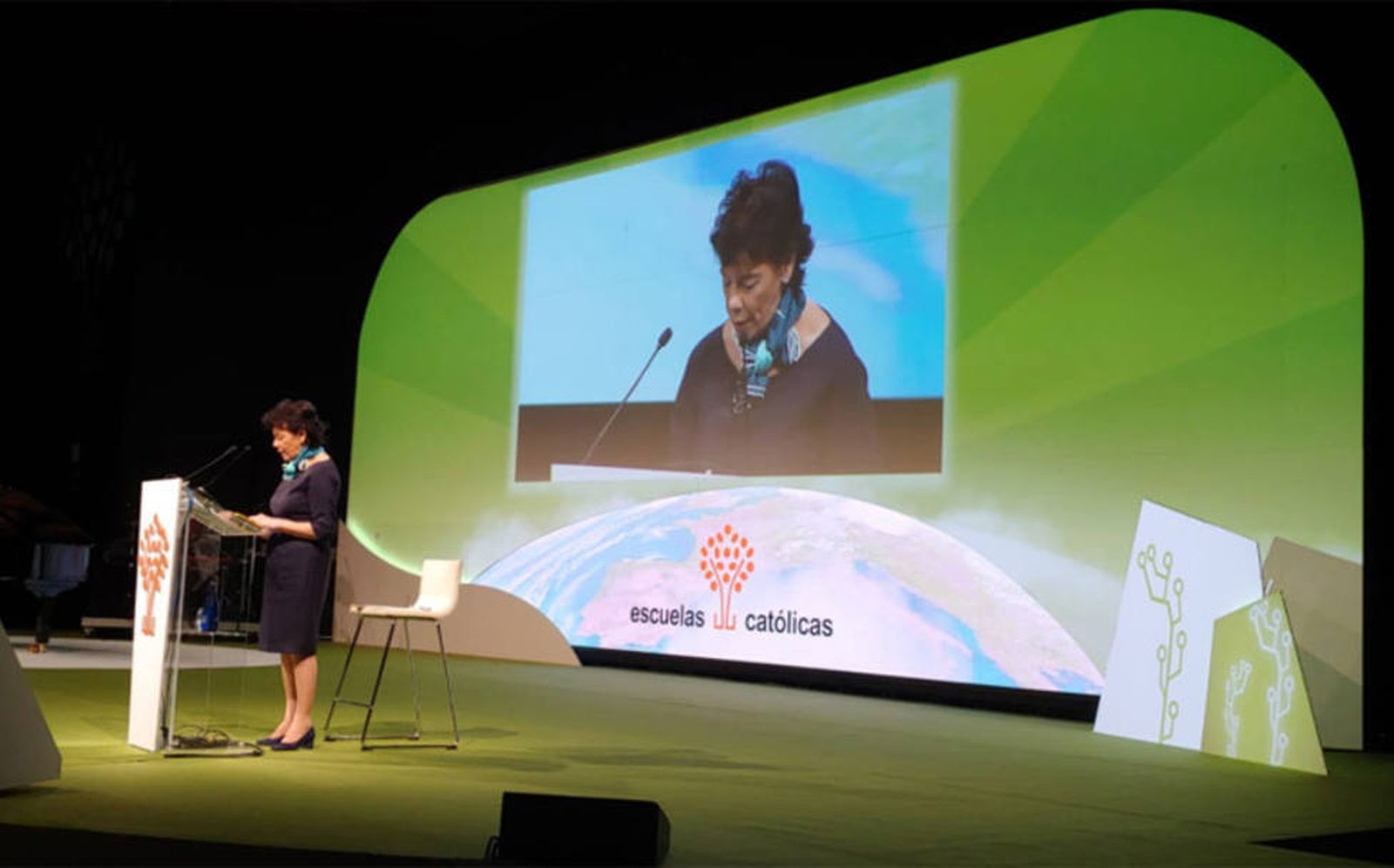 Isabel Celaá, en el Congreso de Escuelas Católicas