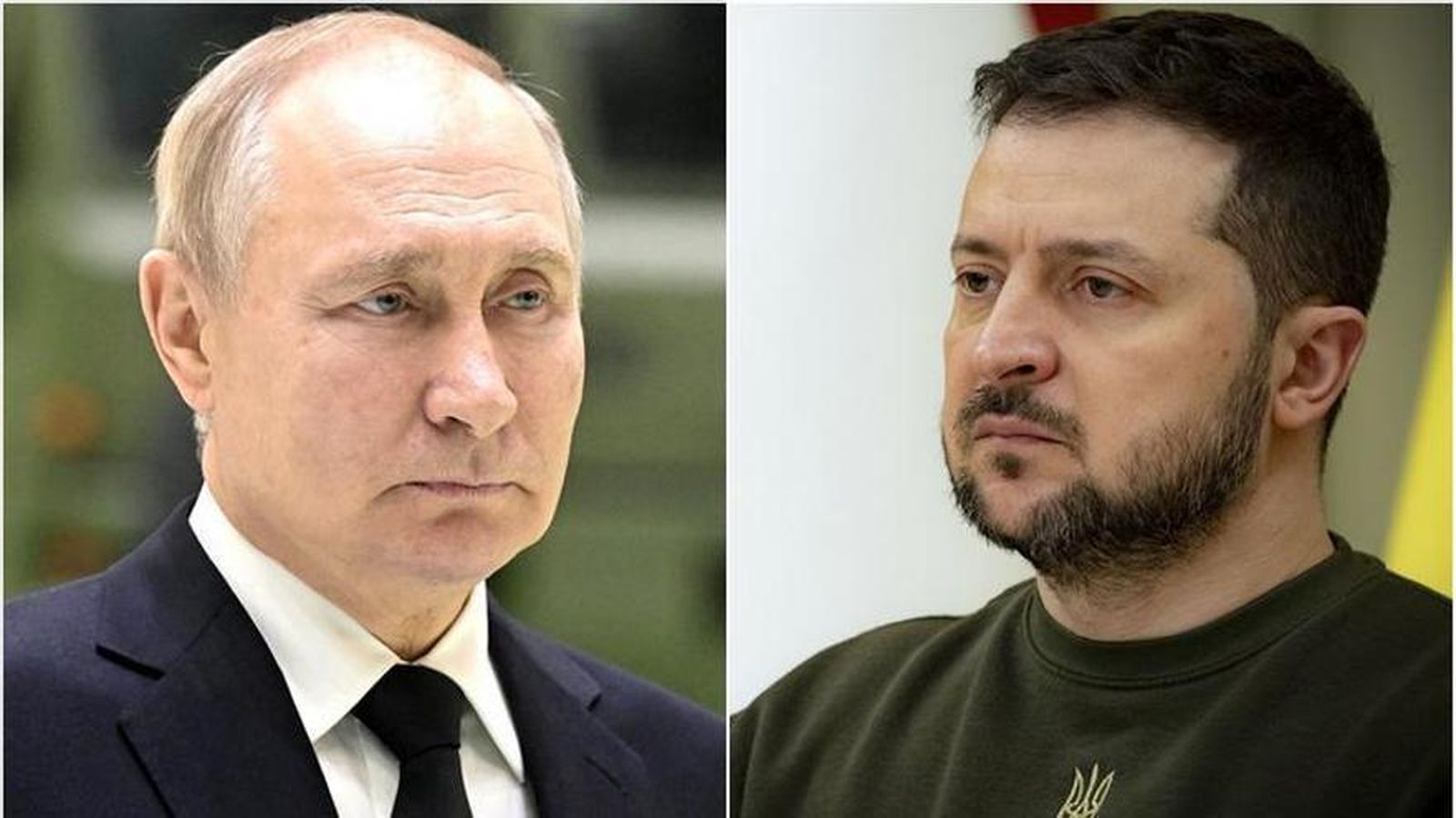 Vladímir Putin y Vladímir Zelenski