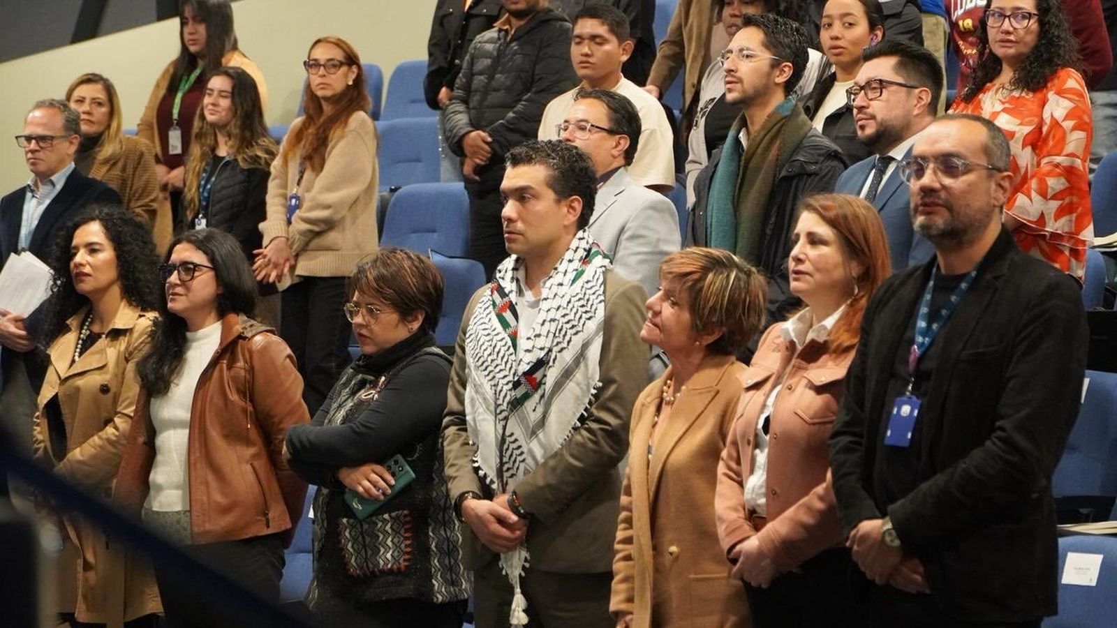 Ministro Moncaleano y Defensora Marín y Gloria Cuartas