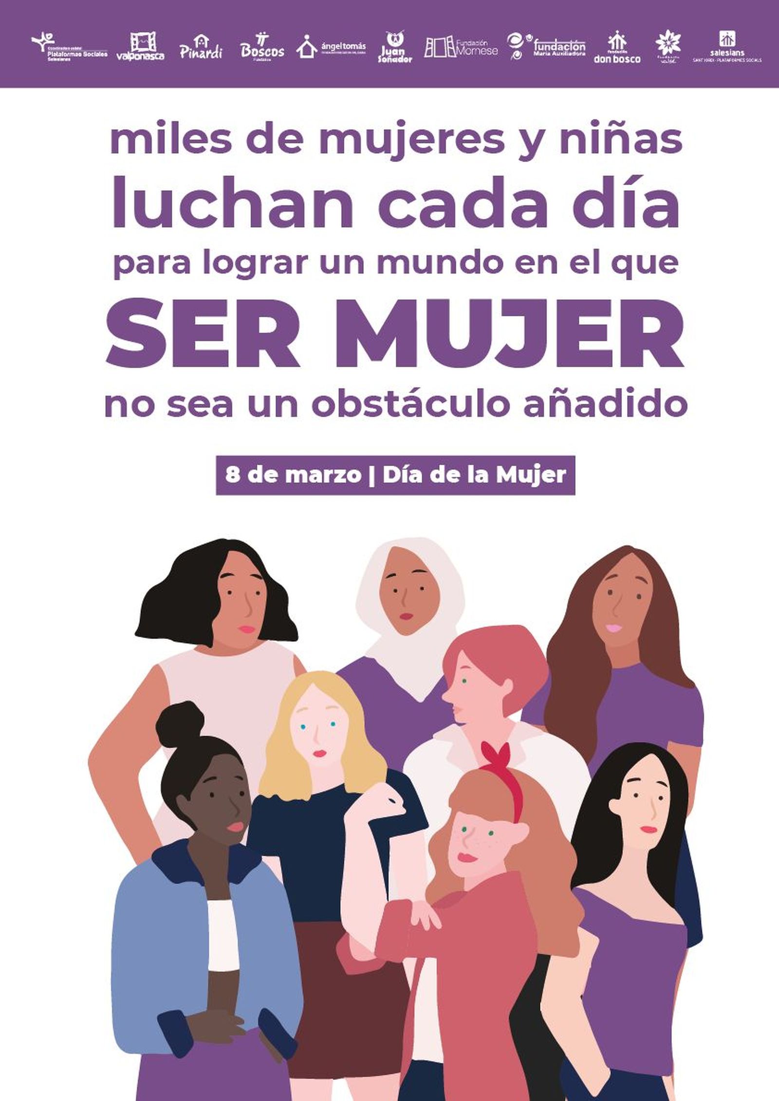 Plataformas Salesianas, ante el Dia de la Mujer