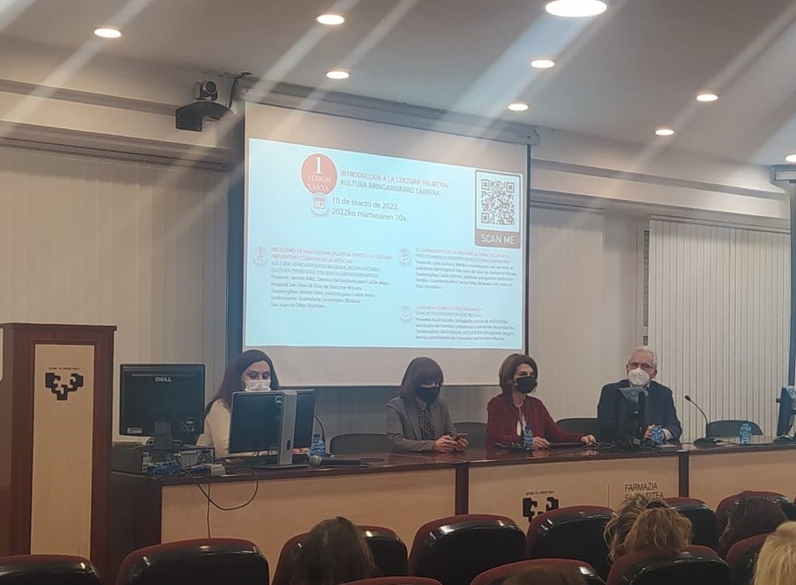 La pastoral universitaria de la mano de la UPV/EHU ofrecen un espacio de diálogo y formación sobre cuidados paliativos