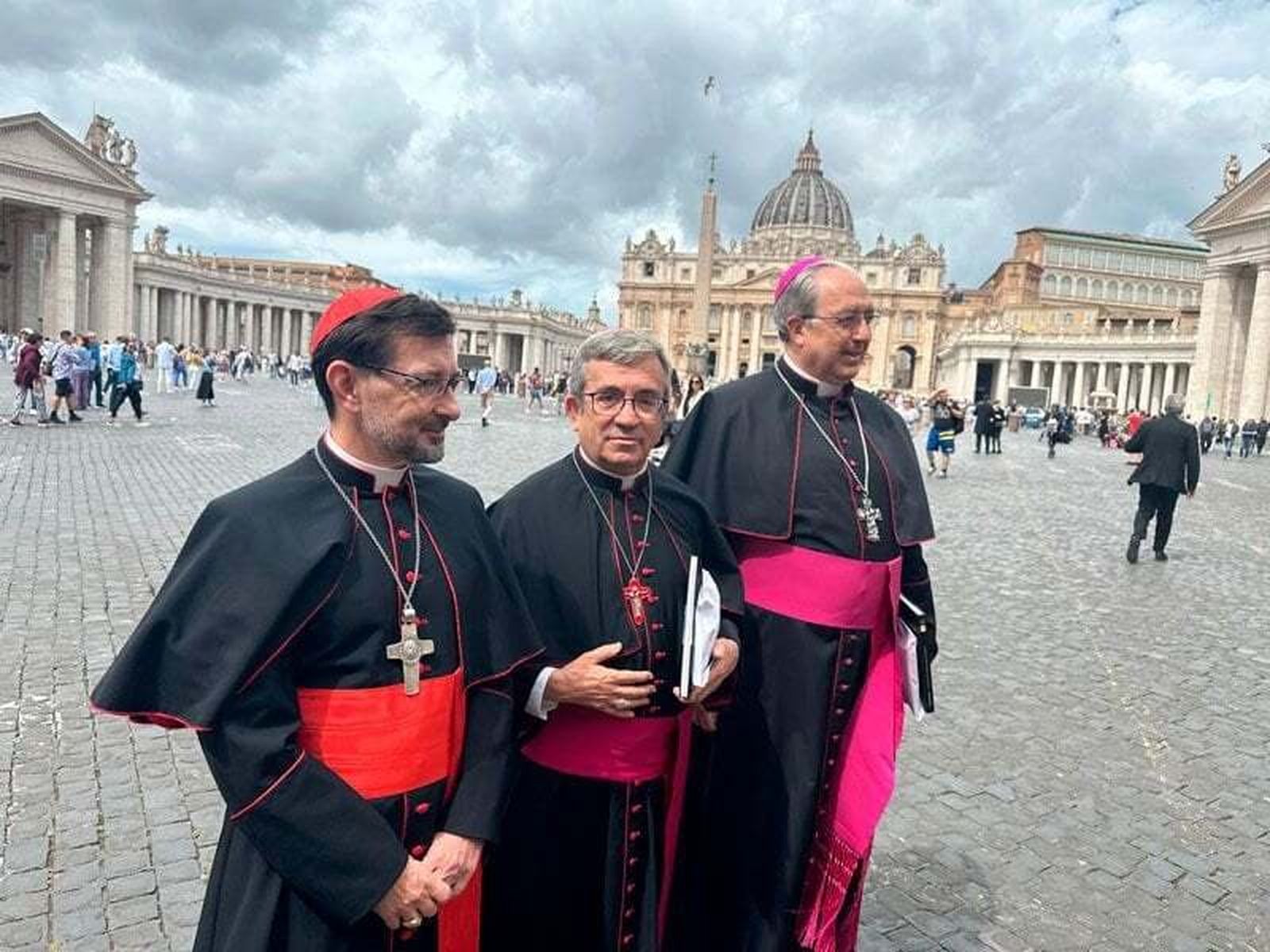 Luis Argüello, José Cobo y Francisco García Magán