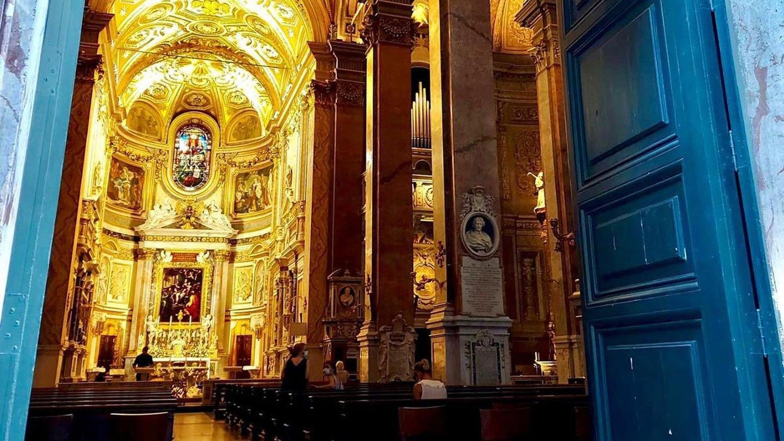 Santa Maria dell'Anima, la iglesia en donde se celebró la misa