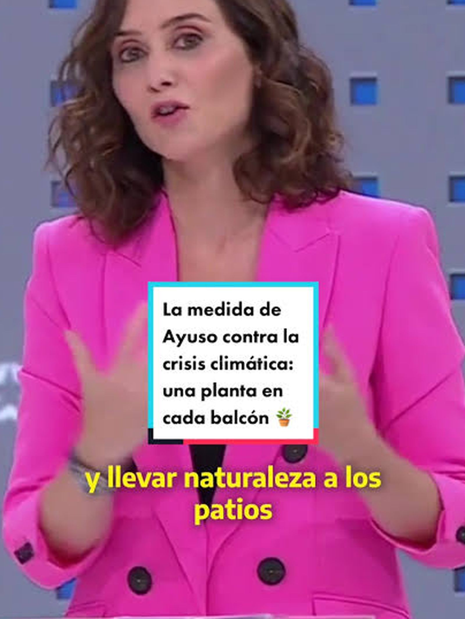 Ayuso y el cambio climatico
