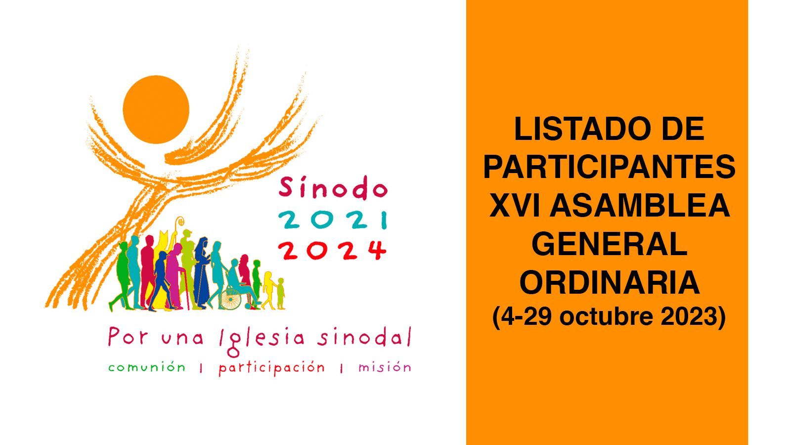 Listado completo de los miembros, invitados y otros participantes