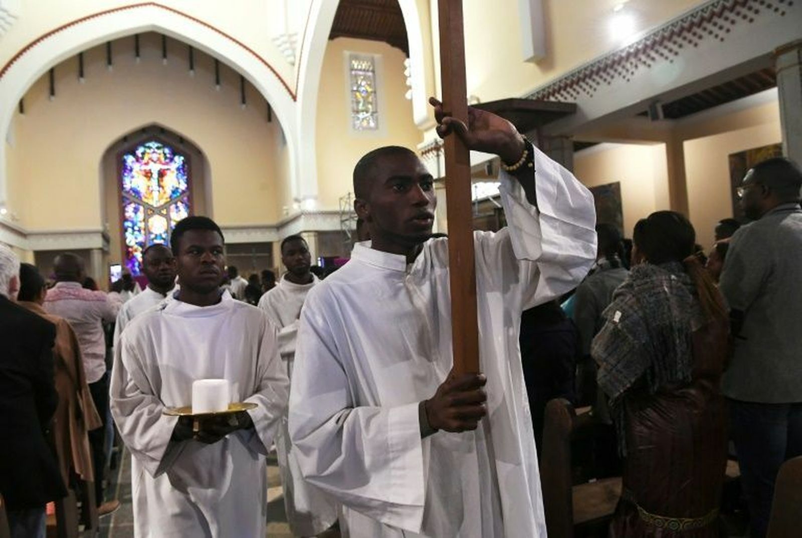 Cristianos de Marruecos: misa en la catedral de Rabat