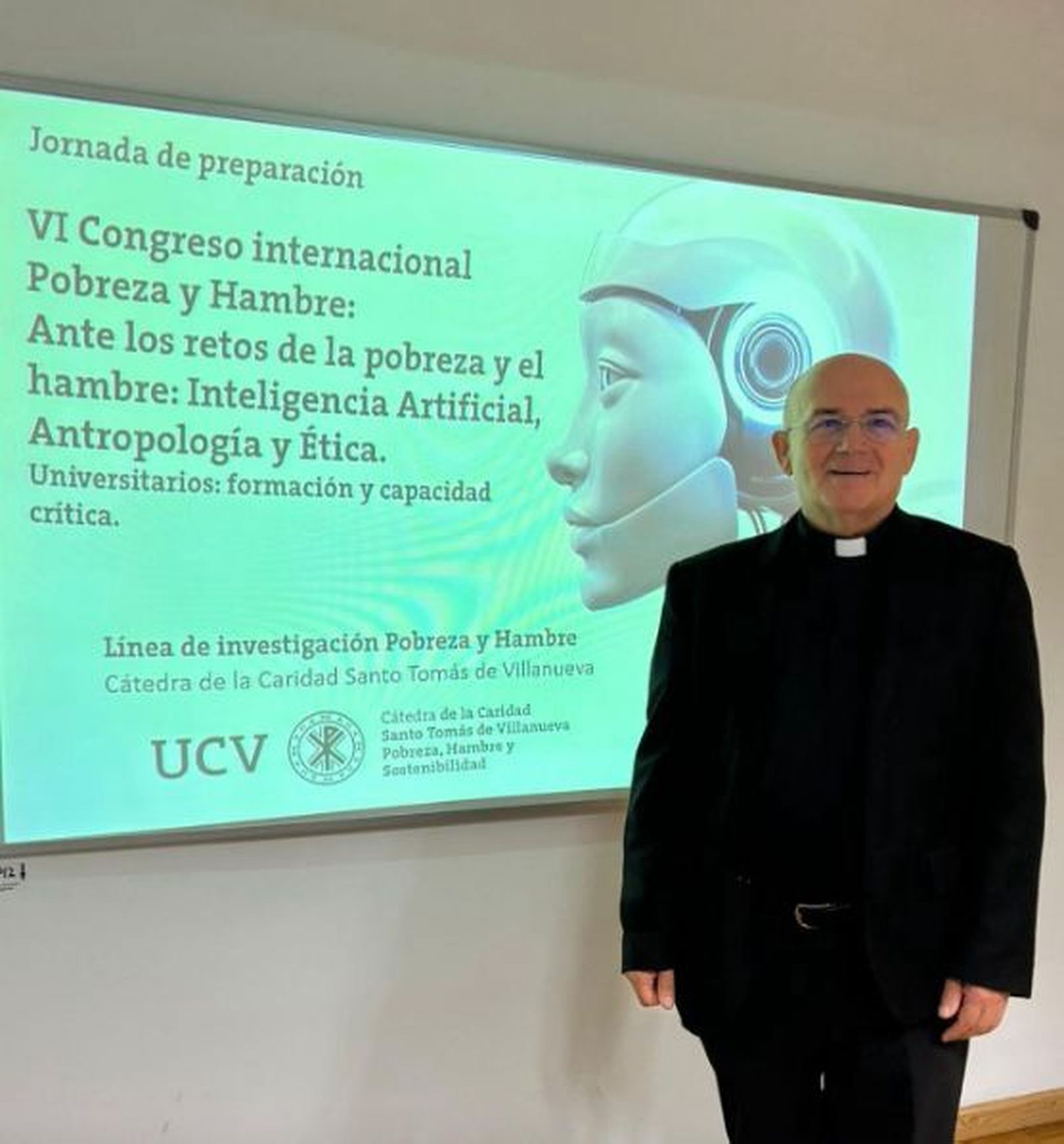 D. Jose Luis Sánchez García, director del congreso y de la línea de investigación de la Cátedra de la Caridad UCV.