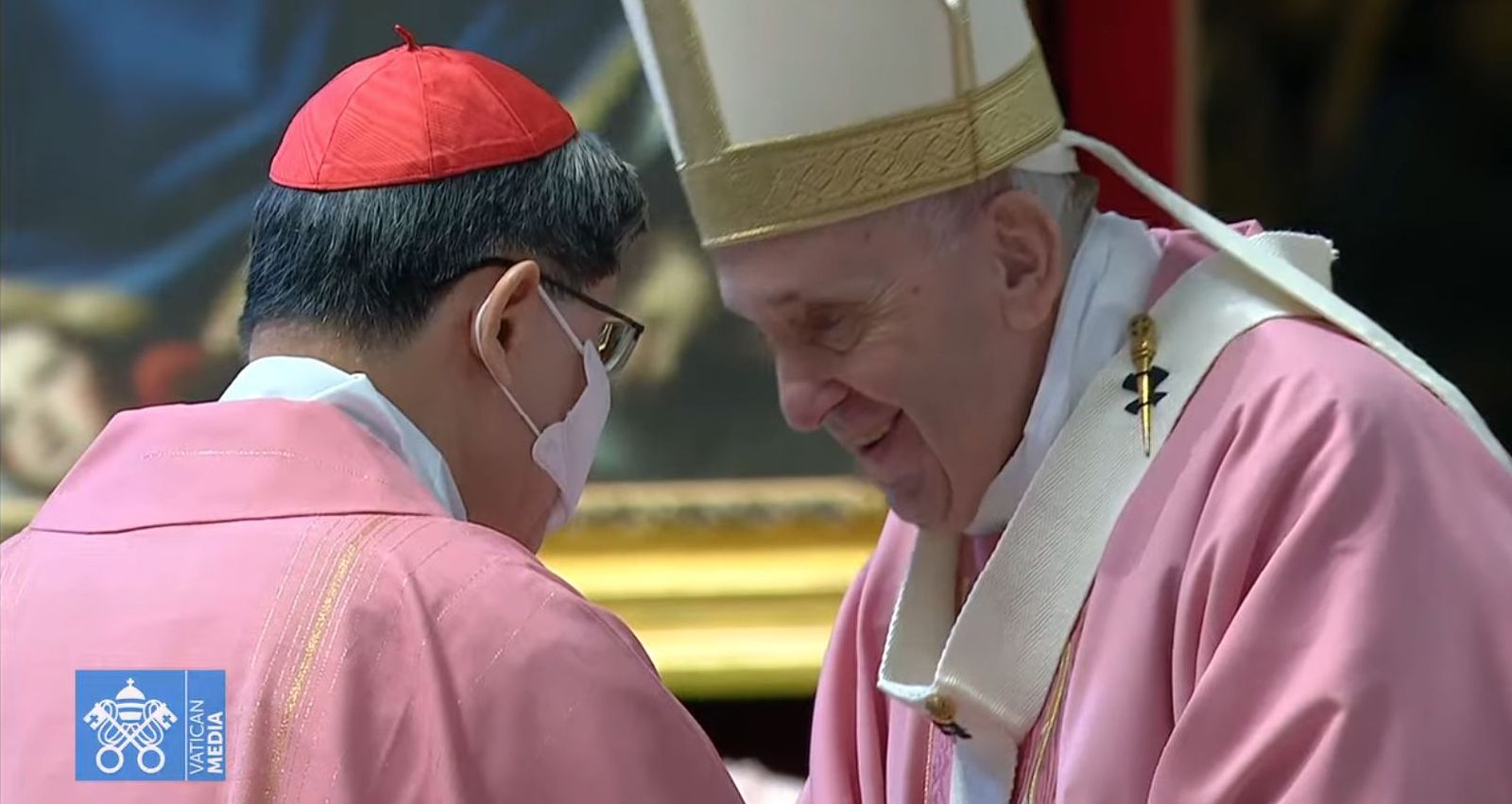 El Papa y el cardenal Tagle