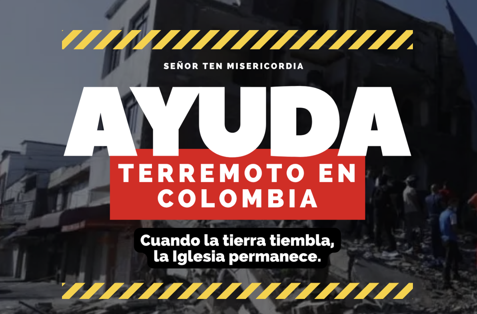 Colecta Iglesia de en Colombia: responder ante la emergencia