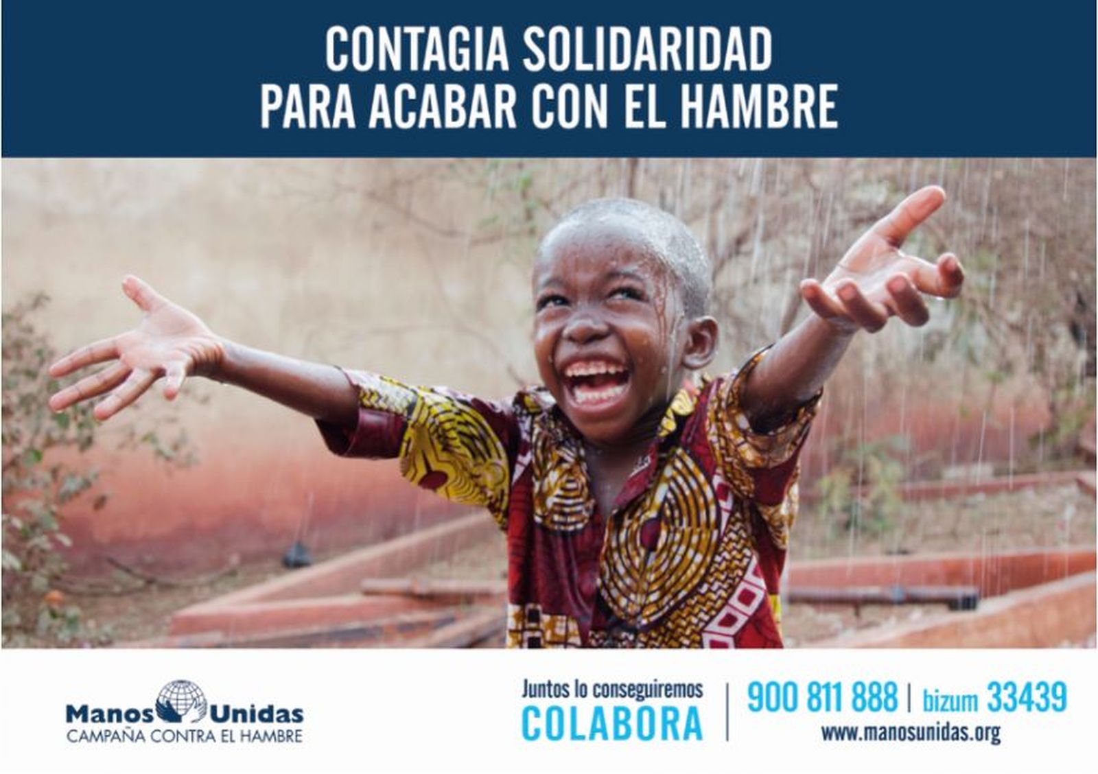 “Contagia solidaridad para acabar con el hambre”, lema de la 62 Campaña contra el Hambre de Manos Unidas